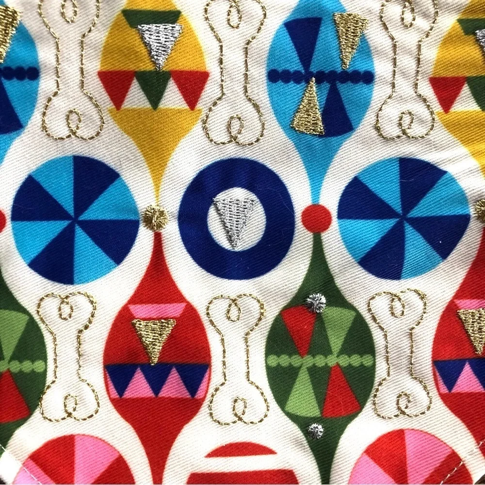 NWT Holiday ornament bandana scarf dog S/M